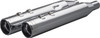 KHROME WERKS Khrome Werks 4-1/2" HP-Plus Slip-On Mufflers Chrome Klassic Tip 202925 for 2017-2025 Harley-Davidson Touring 