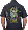  LETHAL THREAT Fabrication Monster Shop Shirt - Gray - Medium FE50220M 