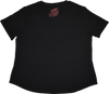 LETHAL THREAT Women's Two Faced Catrina T-Shirt - Black - Large LA70204L