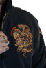  LETHAL THREAT Venom & Velocity Zip-Up Hoodie - Black - 2XL HD84075XXL 