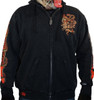  LETHAL THREAT Venom & Velocity Zip-Up Hoodie - Black - 2XL HD84075XXL 