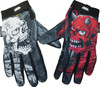  LETHAL THREAT Good N Evil Skulls Gloves - Black - 2XL GL15021XXL 