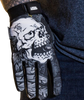 LETHAL THREAT Good N Evil Skulls Gloves - Black - Medium GL15021M