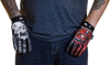 LETHAL THREAT Good N Evil Skulls Gloves - Black - Medium GL15021M