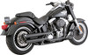  VANCE & HINES 3" Twin Slash Slip-On Mufflers - Black 46343 