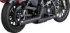  VANCE & HINES 3" Twin Slash Slip-On Mufflers - Black 46361 