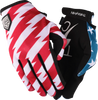 THRASHIN SUPPLY CO. Stars & Bolts Stealth Gloves - Red/Blue - Medium SV1-12-09
