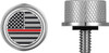 FIGURATI DESIGNS Seat Mounting Knob - Stainless Steel - Red Line American Flag FD73-SEAT KN-SS 