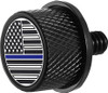  FIGURATI DESIGNS Seat Mounting Knob - Black - Blue Line American Flag FD71-SEAT KN-BK 
