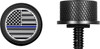  FIGURATI DESIGNS Seat Mounting Knob - Black - Blue Line American Flag FD71-SEAT KN-BK 