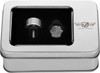  FIGURATI DESIGNS Seat Mounting Knob - Stainles Steel - Black/White American Flag - Contrast Cut FD26-SEAT KN-SS 