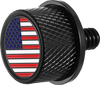 FIGURATI DESIGNS Seat Mounting Knob - Black - American Flag FD20-SEAT KN-BK