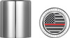  FIGURATI DESIGNS Docking Hardware Covers - American Flag - Red Line - Short - Stainless Steel FD73-DC-2530-SS 