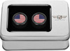 FIGURATI DESIGNS Docking Hardware Covers - American Flag - Short - Black FD21-DC-2530-BK 