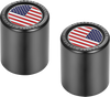 FIGURATI DESIGNS Docking Hardware Covers - American Flag - Black FD21-DC-2730-BK