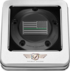 FIGURATI DESIGNS Timing Cover - 5 Hole - Green Line American Flag - Black FD72-TC-5H-BLK