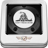  FIGURATI DESIGNS Timing Cover - 5 Hole - Don't Tread on Me - Black FD40-TC-5H-BLK 