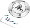  FIGURATI DESIGNS Timing Cover - 5 Hole - Don't Tread on Me - Stainless Steel FD40-TC-5H-SS 