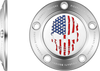 FIGURATI DESIGNS Timing Cover - 5 Hole - Skull - Stainless Steel FD24-TC-5H-SS