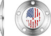  FIGURATI DESIGNS Timing Cover - 5 Hole - Skull - Stainless Steel FD24-TC-5H-SS 