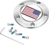  FIGURATI DESIGNS Timing Cover - 5 Hole - American Flag - Reversed - Stainless Steel FD20-TC-5H-SS 