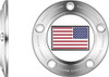  FIGURATI DESIGNS Timing Cover - 5 Hole - American Flag - Reversed - Stainless Steel FD20-TC-5H-SS 