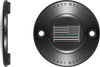 FIGURATI DESIGNS Timing Cover - 2 Hole - Green Line American Flag - Black FD72-TC-2H-BLK