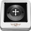  FIGURATI DESIGNS Timing Cover - 2 Hole - Cross - Black FD41-TC-2H-BLK 