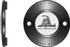  FIGURATI DESIGNS Timing Cover - 2 Hole - Don't Tread on Me - Black FD40-TC-2H-BLK 