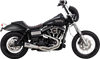 VANCE & HINES 2-into-1 Upsweep Exhaust System - Brushed - Stainless Steel 27325