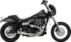  VANCE & HINES 2-into-1 Upsweep Exhaust System - Brushed - Stainless Steel 27325 