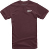  ALPINESTARS Painted T-Shirt - Maroon - Large 1232-72224-838L 