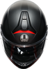 AGV Tourmodular Helmet - Frequency - Matte Gunmetal/Red - Medium 211251F2OY00512