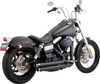  VANCE & HINES Big Shots Staggered Exhaust System - Black 47338 