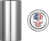  FIGURATI DESIGNS Docking Hardware Covers - Red/White/Blue American Flag Skull - Long - Stainless Steel FD24-DC-2545-SS 