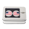 FIGURATI DESIGNS Swing Arm Covers - American Flag - Reversed FD20-AF-SS FIGURATI DESIGNS Swing Arm Covers - American Flag - Reversed FD20-AF-SS