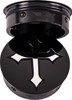  FIGURATI DESIGNS Swing Arm Covers - Cross - Custom - Black FD41-CROSS-BLK 