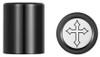  FIGURATI DESIGNS Docking Hardware Covers - Cross Black FD41-DC-2730-BK 