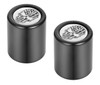  FIGURATI DESIGNS Docking Hardware Covers - American Flag Skull - Contrast Cut - Black FD27-DC-2730-BK 