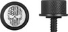  FIGURATI DESIGNS Seat Mounting Knob - Black - Skull - Contrast Cut FD27-SEAT KN-BK 