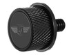  FIGURATI DESIGNS Seat Mounting Knob - Black - Logo FD01-SEAT KN-BK 