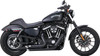  VANCE & HINES Shortshots Staggered Exhaust System - Black 47329 