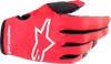 ALPINESTARS Youth Radar Gloves - Red/White - Medium 3541823-3120-M