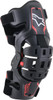  ALPINESTARS Youth Bionic 5S Knee Braces - Black/Red 6540520-13 