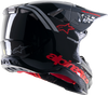 ALPINESTARS Supertech M8 Helmet - Radium 2 - MIPS? - Gloss Black/Neon Red - Small 8301523-1397-SM