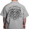  LETHAL THREAT High Compression Pistons Shop Shirt - Gray - Large DG60163L 