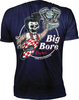 LETHAL THREAT Down-N-Out Big Bore T-Shirt - Navy - Medium DT10048M