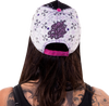 LETHAL THREAT Lethal Angel? Floral Skull Rose Hat - Black/White HT82071