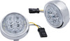  CIRO Turn Signal Insert - Front - Chrome/Clear 45403 