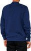  100% Icon Long-Sleeve Fleece Sweatshirt - Navy - Large 20026-00017 